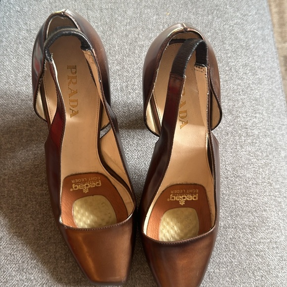Prada heels in bronze brown (A04) Eu size 38 - Picture 3 of 6